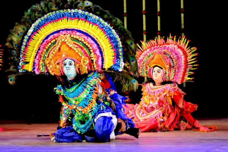 colourful performance in India