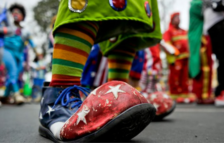 Unusual Colors in the Streets of Lima: Peruvian Clown Day